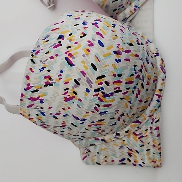 ⭐️2/ $30⭐ La SENZA Remix Push Up Plunge Multi Coloured Pattern Light Padded 34C - Picture 7 of 10